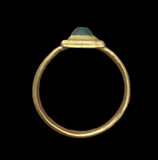 BEAUTIFUL MEDIEVAL GOLD & EMERALD RING - CIRCA 13th-14th Century AD (3498)
