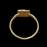 BEAUTIFUL MEDIEVAL GOLD & EMERALD RING - CIRCA 13th-14th Century AD (3498)