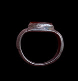 ANCIENT ROMAN SILVER INTAGLIO RING FORTUNA- 2nd Century AD (R2042)