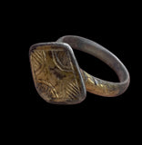 STUNNING MEDIEVAL SILVER GILT RING - CIRCA 12th-14th Century AD (S0312)