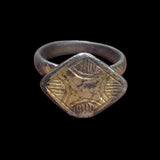 STUNNING MEDIEVAL SILVER GILT RING - CIRCA 12th-14th Century AD (S0312)