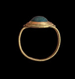 WONDERFUL ANCIENT ROMAN GOLD & EMERALD RING - 2nd Century AD (21154)