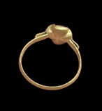 BEAUTIFUL MEDIEVAL GOLD & GARNET QUATREFOIL RING - CIRCA 14th-15thC AD (0532)