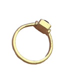BEAUTIFUL MEDIEVAL GOLD & SAPPHIRE RING - CIRCA 14th-15thC AD (0334)