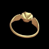 BEAUTIFUL MEDIEVAL GOLD & GARNET QUATREFOIL RING - CIRCA 14th-15thC AD (9932)