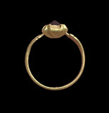 BEAUTIFUL MEDIEVAL GOLD & GARNET QUATREFOIL RING - CIRCA 14th-15thC AD (9932)