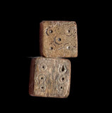 PAIR OF ANCIENT ROMAN DIE DICE - DATING CIRCA -1st/4th Century AD