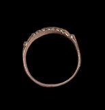 SUPER MEDIEVAL SILVER GILT FEDE CLASPED HANDS RING - CIRCA 14TH CENTURY AD
