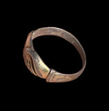 SUPER MEDIEVAL SILVER GILT FEDE CLASPED HANDS RING - CIRCA 14TH CENTURY AD