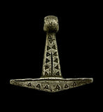SUPERB ANCIENT VIKING SILVER MJOLNIR THORS HAMMER PENDANT - 9th/10thC