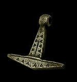 SUPERB ANCIENT VIKING SILVER MJOLNIR THORS HAMMER PENDANT - 9th/10thC