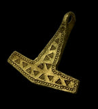 SUPERB ANCIENT VIKING GOLD MJOLNIR THORS HAMMER PENDANT - 9th/10thC