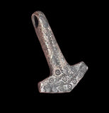 SUPERB ANCIENT VIKING SILVER MJOLNIR THORS HAMMER PENDANT - 9th/10thC