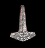 SUPERB ANCIENT VIKING SILVER MJOLNIR THORS HAMMER PENDANT - 9th/10thC
