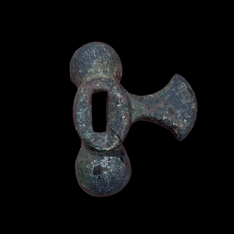 ANCIENT MEDIEVAL BRONZE DAGGER QUILLON - DATING 15th CENTURY AD (5651)