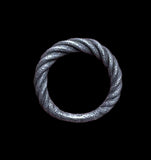 ANCIENT VIKING SILVER BRAIDED RING - CIRCA 9th/10th CENTURY (02269)