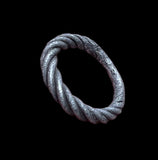 ANCIENT VIKING SILVER BRAIDED RING - CIRCA 9th/10th CENTURY (02269)