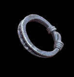 ANCIENT VIKING SILVER STAMPED RING - CIRCA 9th/10th CENTURY (04469)
