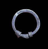 ANCIENT VIKING SILVER STAMPED RING - CIRCA 9th/10th CENTURY (04469)