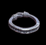 ANCIENT VIKING SILVER STAMPED RING - CIRCA 9th/10th CENTURY (04469)