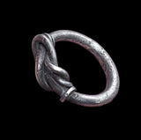 ANCIENT VIKING SILVER KNOT RING - CIRCA 9th/10th CENTURY (0569)