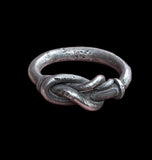ANCIENT VIKING SILVER KNOT RING - CIRCA 9th/10th CENTURY (0569)