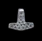SUPERB ANCIENT VIKING SILVER MJOLNIR THORS HAMMER PENDANT - 9th/10thC