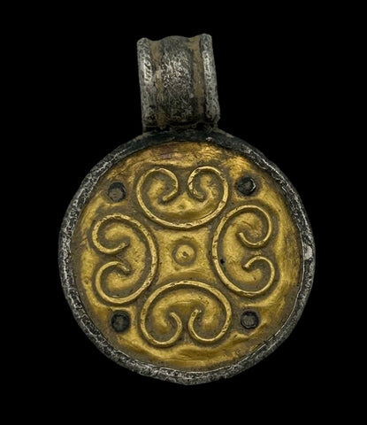 STUNNING ANCIENT VIKING GOLD & SILVER PENDANT - CIRCA 9th/10th CENTURY (629)