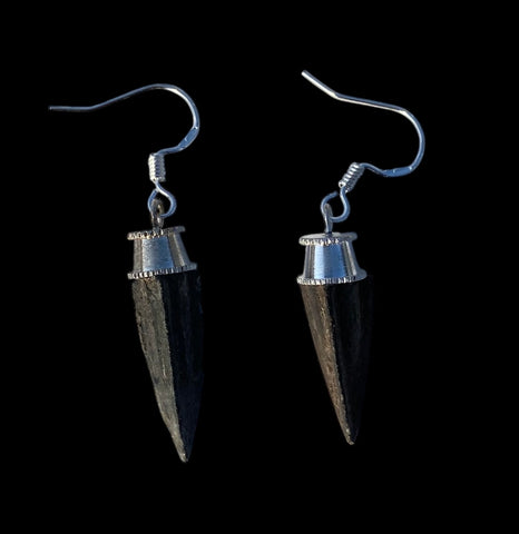 ANCIENT GREEK BRONZE ARROW HEAD EARRINGS - 5TH Century BC