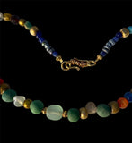 BEAUTIFUL ANCIENT ROMAN GLASS BEAD NECKLACE - CIRCA 2nd AD (B14)