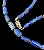 BEAUTIFUL ANCIENT SUMERIAN LAPIS BEAD NECKLACE - CIRCA 1000BC (E10)