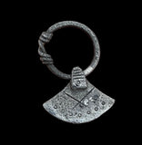 SUPERB ANCIENT VIKING SILVER AXE PENDANT - CIRCA 9th/10thC (A19)