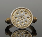 STUNNING MEDIEVAL SILVER GILT RING - CIRCA 12th-14th Century AD (S012)