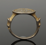 STUNNING MEDIEVAL SILVER GILT RING - CIRCA 12th-14th Century AD (S012)