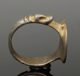 STUNNING MEDIEVAL SILVER GILT RING - CIRCA 12th-14th Century AD (S012)