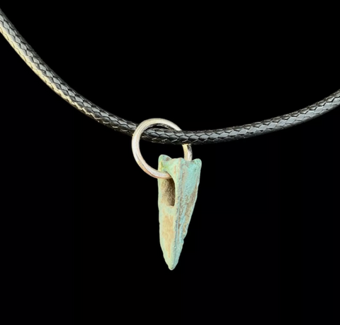 ANCIENT GREEK BRONZE ARROW HEAD NECKLACE - 5TH Century BC (G4)