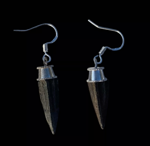 ANCIENT GREEK BRONZE ARROW HEAD EARRINGS - 5TH Century BC