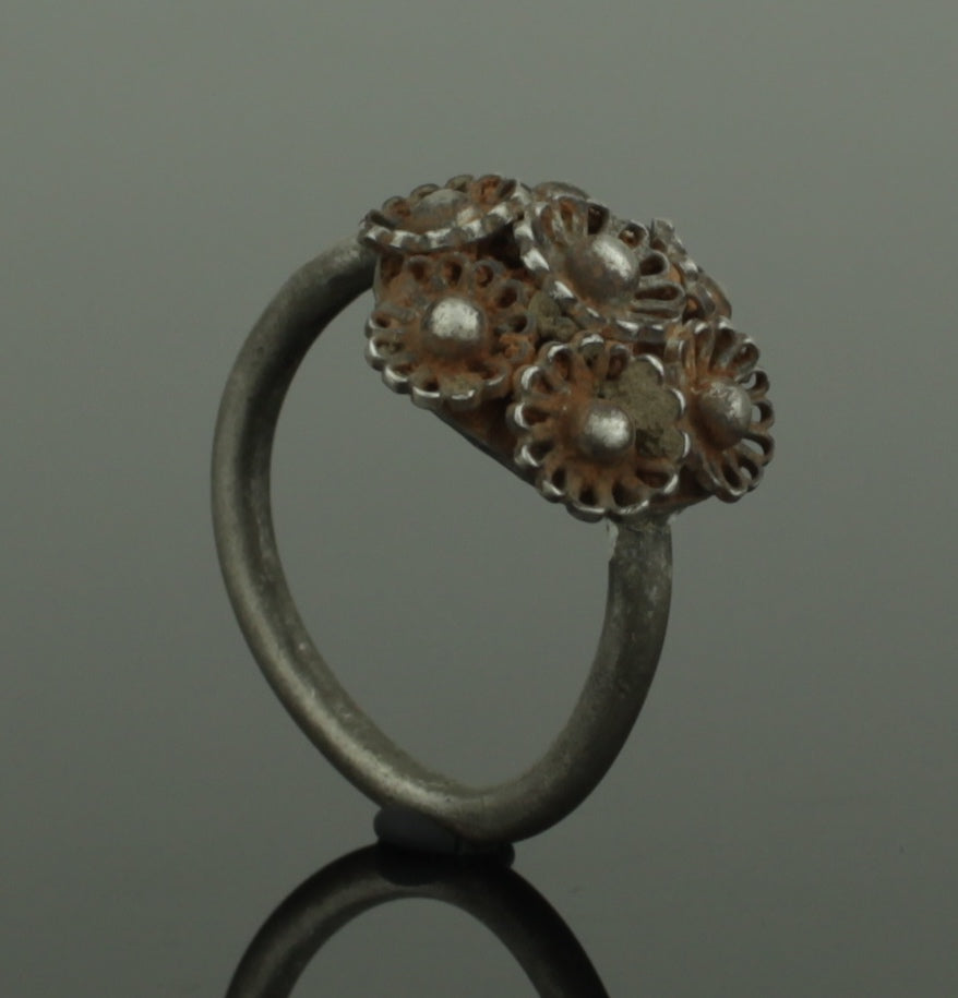 ANCIENT LATE MEDIEVAL TUDOR SILVER RING - CIRCA 15th/16th Century AD ...