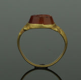 BEAUTIFUL ANCIENT ROMAN GOLD INTAGLIO RING WITH FORTUNA - 2nd Century AD (033)