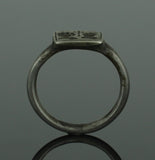 SUPERB ANCIENT LATE ROMAN SILVER MARRIAGE RING - 4th/5th Century AD (089)
