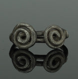 ANCIENT VIKING DOUBLE SPIRAL SILVER RING - CIRCA 9th/10th CENTURY (009)