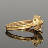 LOVELY ANCIENT BYZANTINE GOLD RING CIRCA - 9th Century AD (9976)