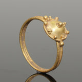 LOVELY ANCIENT BYZANTINE GOLD RING CIRCA - 9th Century AD (9976)