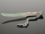 RARE ANCIENT ROMAN BRONZE & SILVER KNIFE "MEDICAL" - CIRCA 1st-3rd Century AD
