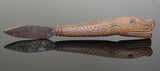 ANCIENT VIKING IRON DAGGER WITH ELK HORN HANDLE - 8th/10th Century AD (073)