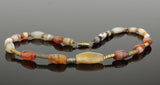 ANCIENT AGATE AND GOLD BEAD NECKLACE WEST ASIA 1000BC