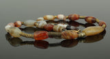 ANCIENT AGATE AND GOLD BEAD NECKLACE WEST ASIA 1000BC